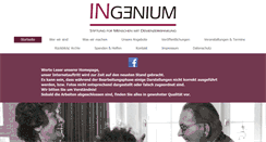 Desktop Screenshot of ingenium-stiftung.org