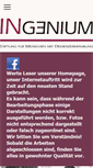 Mobile Screenshot of ingenium-stiftung.org